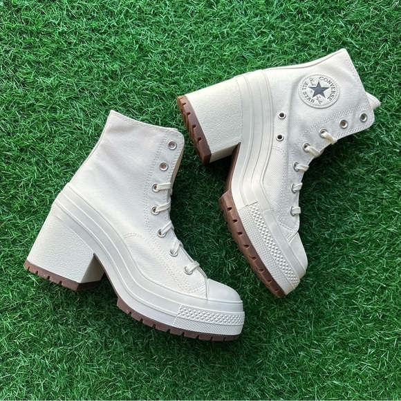 💝Converse Chuck 70 De Luxe Heel Hi Egret - Picture 9 of 9